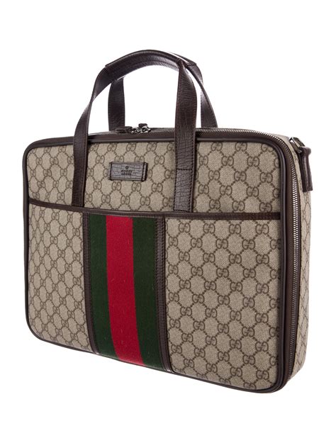 cheap gucci laptop case|gucci vincennes gg briefcase.